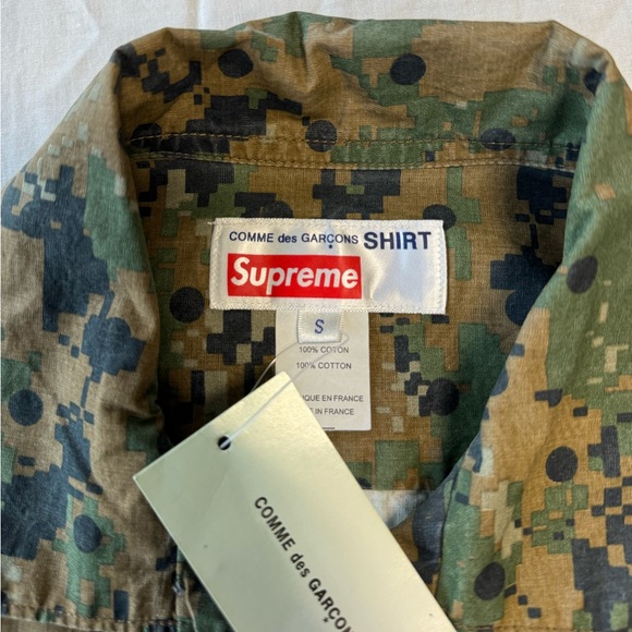 Supreme x Comme des Garcons Button Up Camo S/S 13 Size Small - Picture 6 of 6